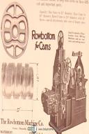 RowBottom-RowBottom # 325 Universal Cam Milling Machine Parts Specs & Drawings Manual 1942-#325-No. 325-02
